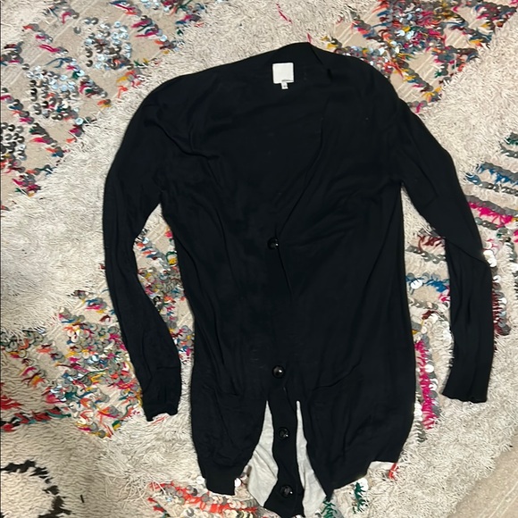 Philip Lim linen cardigan with white detailing - Picture 1 of 5